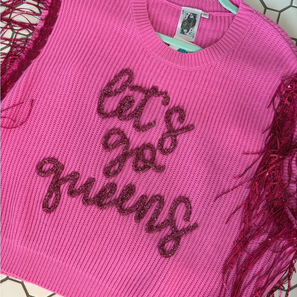 QOS Lets Go Queens Sweater Vest